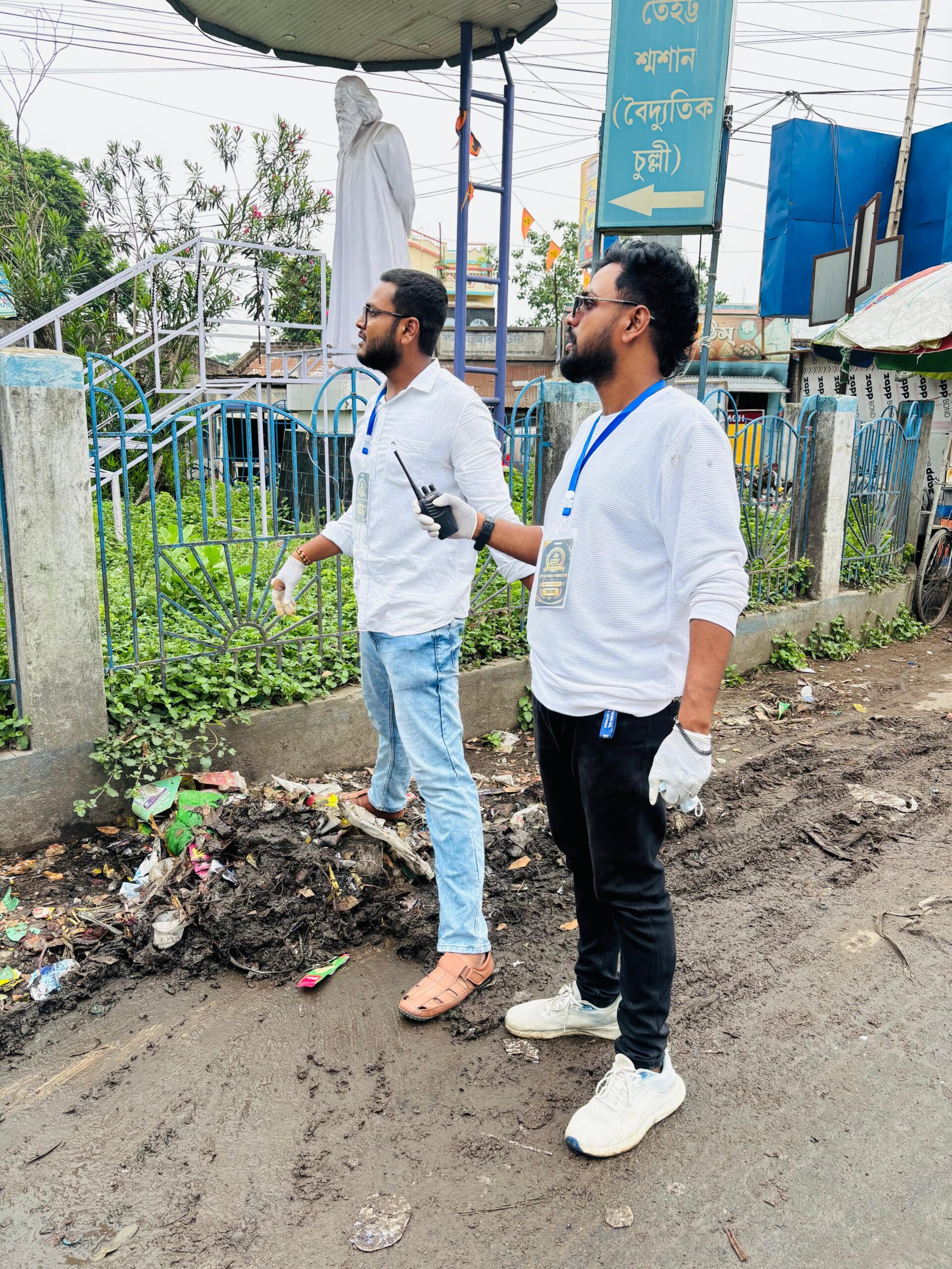 Volunteers in action